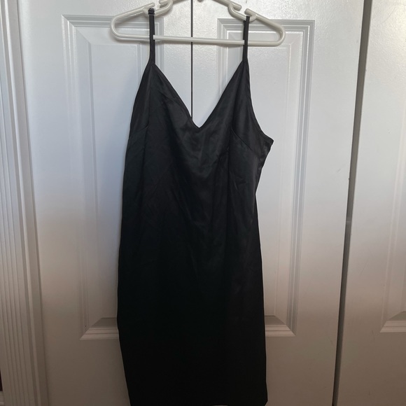 COPY - TNA Aritzia Black Slip Dress - Picture 4 of 7